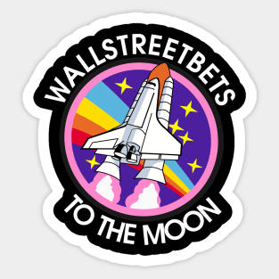 Wallstreetbets WSB To The Moon - Diamond Hands Stock Market Day Trader Sticker